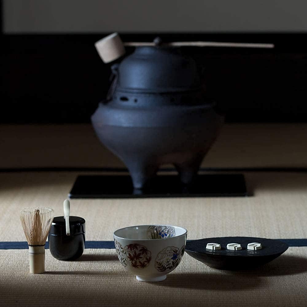 KIMIKURA Matcha Tea bowl Chawan [Japanese Flowers] Mino-yaki Made in JAPAN | Japanese Tea