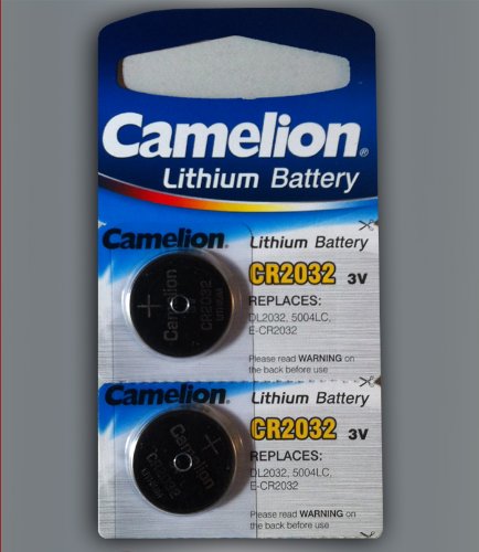 2 x Pile a bottone CR2032 batteria 3 V Camelion 20...
