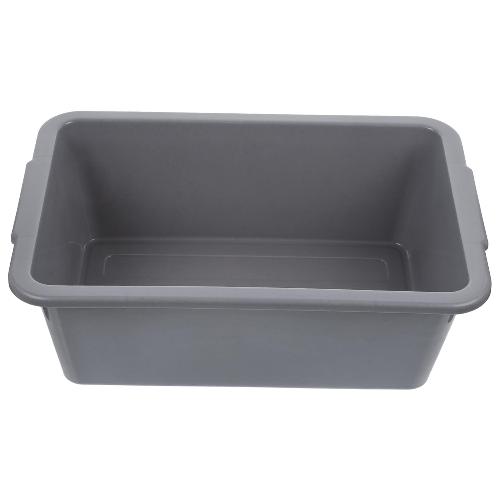 MUSISALY Wash Dish Basin Pans Tub Utility Tote Bin Bucket Basket Collapsable Bus Rectangular Commercial Grey Plastic
