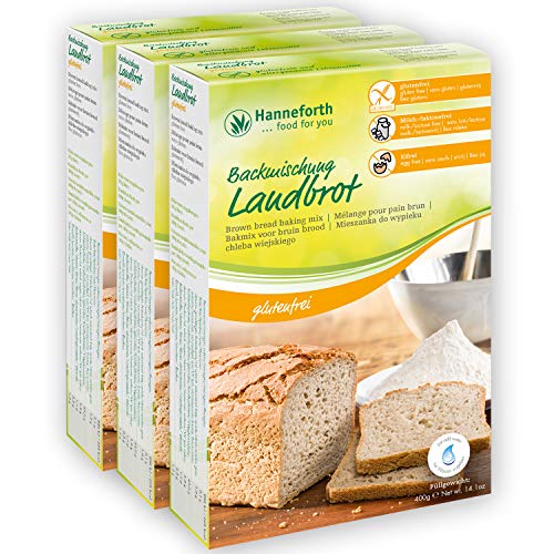 Glutenfreie Backmischung Landbrot | 3x400gr | Hanneforth Cover