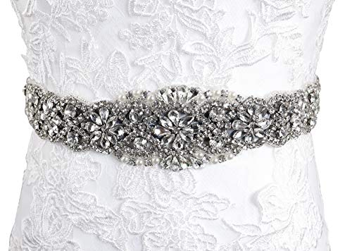 Lovful Bridal Crystal Rhinestone Braided Wedding Dress Sash Belt3