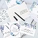 Hunanyume 50 Pack Funeral Thank You Cards with Envelopes, Stickers & Message Inside, 4×6 in Watercolor Flowers Butterflies Bereavement Sympathy Thank You Cards for Funeral Family Friends Loved Ones