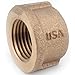 Anderson Metals 738108-16 1" RED Brass Pipe Cap - Quantity 5
