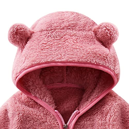 Toddler Baby Girls Boys Winter Hoody Jacket Cute Bear Ears Hooded Coat Fuzzy Sweatshirt Valentines Day4