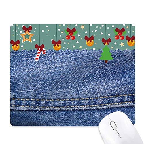 Tapis de souris de jeu cow-boy en jean office mat doublure textile grand tapis de Noël