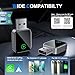 Wireless CarPlay Adapter for iPhone [2025 Upgraded], Plug & Play, Mini Size, Converts Wired to Wireless Apple CarPlay,No Delay Carplay Dongle for Apple iOS 10+/Android 11+ and Above
