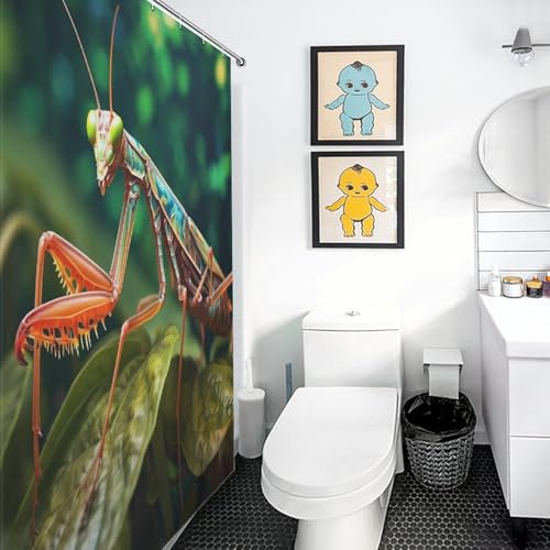 Rideaux de bain textile Praying MFourmiis lavable imperméable 140x183 cm