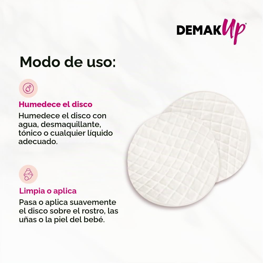 Demak'Up Expert - 108 discos de algodón desmaquillantes, 5, 6 x 5, 6 x 27, 5 cm