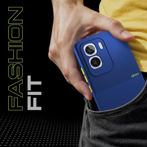 Image of AIBEX Premium Back Cover Case Compatible for Vivo T5 Pro 5G | Scratch & Drop Tested Shockproof Matte Texture Case with Soft Microfibre Lining | Slim Fit Cover with Anti-Scratch Finish - Blue