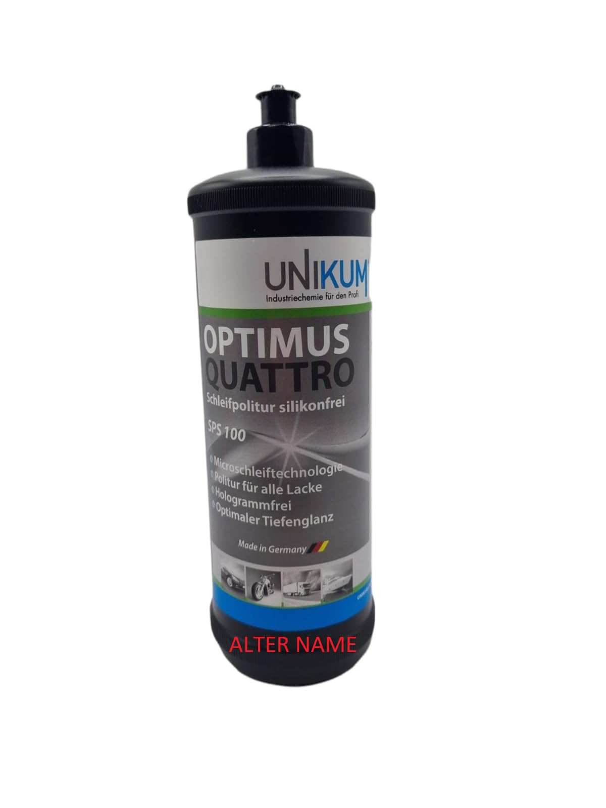 Unikum OPTIMUS QUATTRO Schleifpolitur silikonfrei 1kg NEUER NAME Unikum QUATTRO One Cut Schleifpolitur 1kg