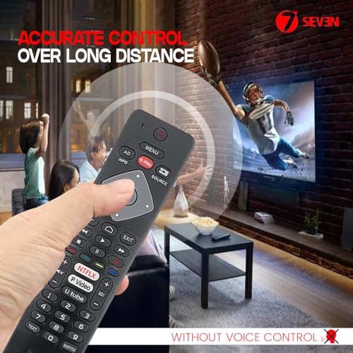 Image of 7SEVEN Compatible with Philips Smart TV Remote Suitable Only on 32PHT6815 /94 43PFT6815 /94 50PFL6870 /V7 32PHT5813S /94 43PFT5813S /94 50PUT6103S /94 Model's - No Voice Command