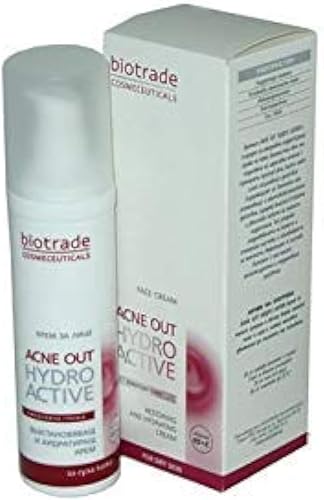 Biotrade Acne Out Hydro Active, Crema facial reparadora e hidratante - para piel seca, 2.0fl oz.