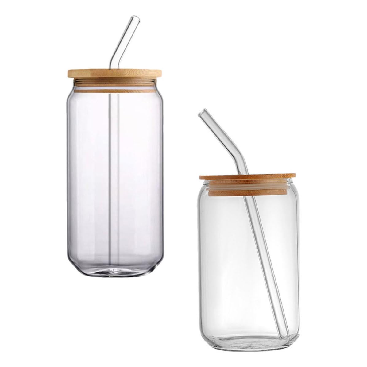 Vaso de Vidrio de 540ml con Tapa para Cócteles en Terrazas y Cenas en Casa