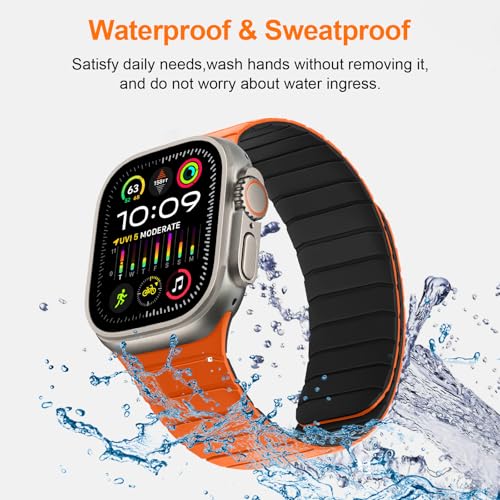 Tasikar Magnetic Silicone Apple Watch Band (42–49mm) — view 6