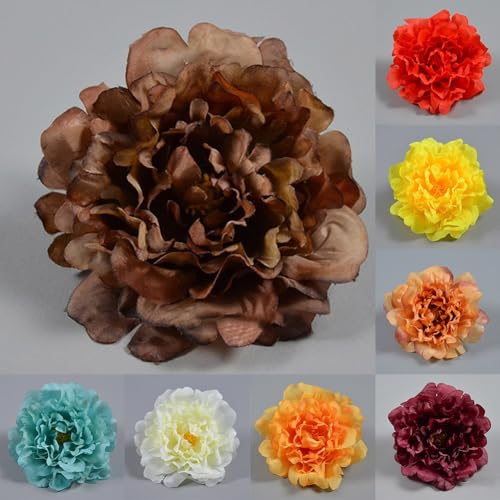 Bellezza di lunga durata: realizzate in seta artificiale di alta qualità, queste teste decorative di peonia resistono allo sbiadimento e mantengono la loro forma, fornendo un fascino visivo duraturo. A differenza dei fiori veri, non richiedono potature o cure speciali, rendendoli una scelta pratica per soluzioni di arredamento per casa e giardino a bassa manutenzione.