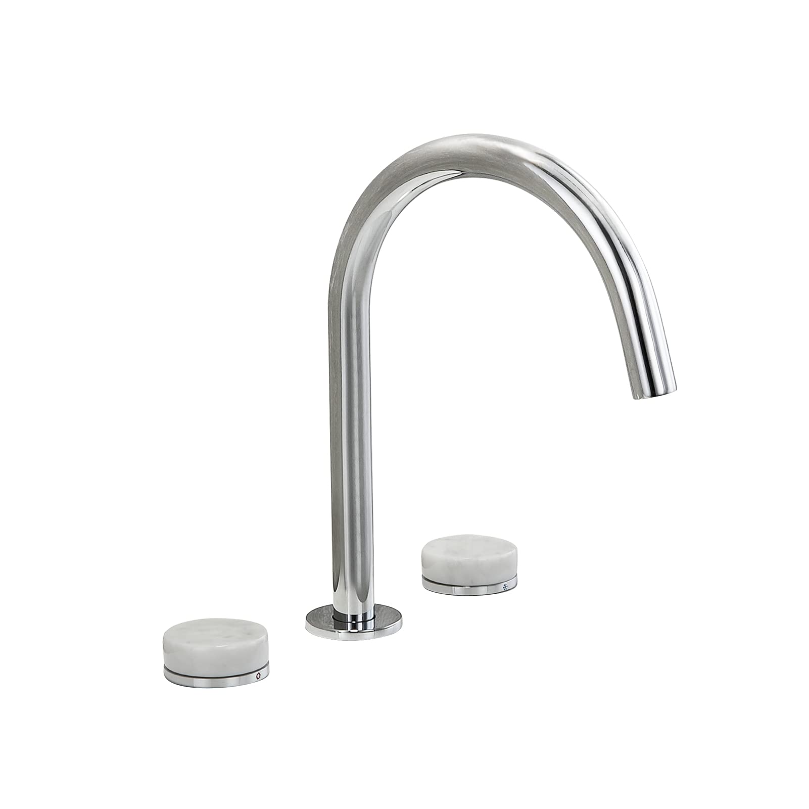 Mitigeur de lavabo rotatif 360 avec boutons en marbre pour une routine bien-être