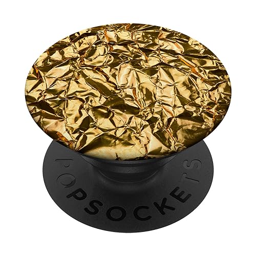 Wrinkled Gold Foil phone stand for your mobile PopSockets PopGrip: Swappable Grip for Phones & Tablets PopSockets Standard PopGrip