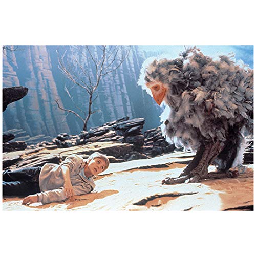 The NeverEnding Story 2 8Inch x 10Inch Martin Umbach (bird) & Jonathan Brandis on-set photo looking at each other with tree ed