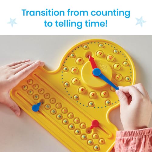 image for hand2mind NumberLine Clock Sensory Bubble Popper, Push Pop Fidget Toys