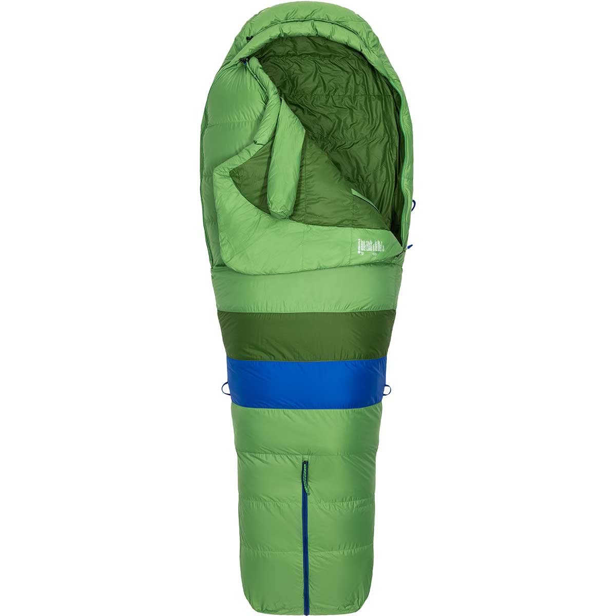 Marmot Palisade, Down Adult Mummy Sleeping Bag, 650 Duck Down Filling, Very Light and Warm, Suitable Down to -21°