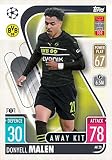 2021-22 Topps Match Attax Extra UEFA Champions League Away Kit Soccer #AK20 Donyell Malen Borussia Dortmund Official Trading Game Card (Stock Photo Shown, Card in Near Mint or Better Condition)