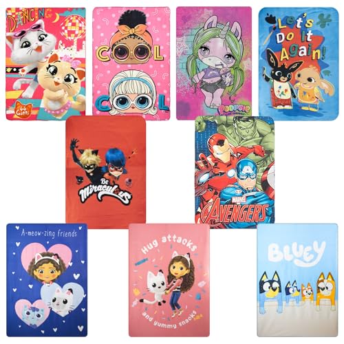 Characters Cartoons - Plaid polaire couverture 100 x 140 cm - Full Print - Enfants et Filles [3303 Gabby's Doll house]