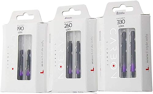 Miniatura 10 de LSTYLE - Juego de ejes de dardos giratorios de carbono, extra duraderos y reducidos