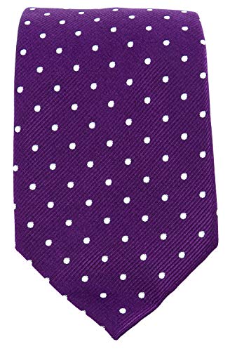 Scott Allan Polkadot Purple Tie | Purple Ties For Men | Carbata Para Hombre Elegantes | Dark Purple Necktie Plum Tie's For Him #TOP6