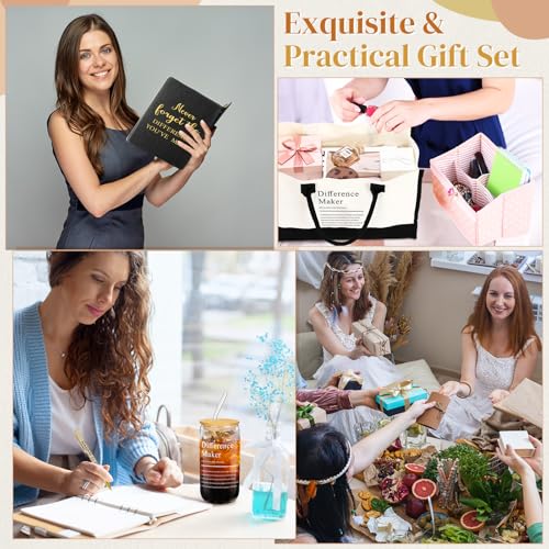 Image of Funnymoom 7 Pcs Difference Maker Gift Thank You Gifts for Women Employee Appreciation Gifts Set for Graduation Teacher Nurse