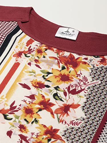 Image of Aarika Women's Regular Fit Shirt (TP-WL-W-M-12157 Maroon M)