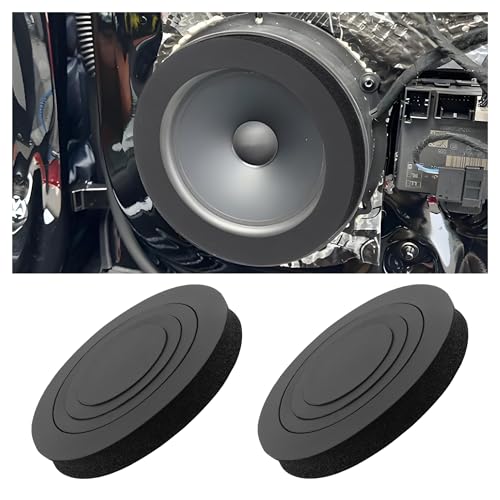 CXCCOI 2PCS 3in1 Car Speakers Foam with Self Adhesive Multi-Size 6 6.5 6.75 Ring Speaker for Car Door Speakers Enhance Sound Clearer Universal Speaker Foam Rings 360 Surround (2PCS)