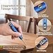 Laminate Wood Floor Repair Kit, Wax Melting Tool with Display, Hard Wax Filler, Marker Pen, Furniture and Countertop Repair Set,Blue
