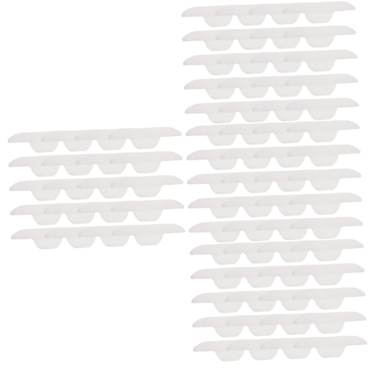 4sets Collar Sweat Absorption Stickers Invisible Self Adhesive Sweat Pads for Shirts Protection for Men Women for Summer and Winter Wear 20pcs*4