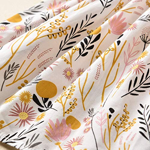 Toddler Baby Girl Sun Dress Wildflower Floral Seaside Beach Dress Overall Outfits Onepiece(Yellow,100/3-4T) #TOP5