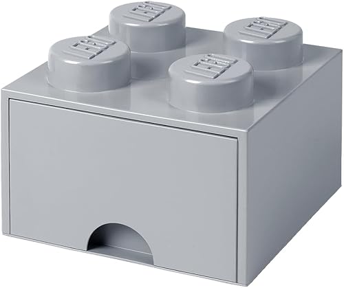 LEGO Brick Drawer 4 Stone Gray