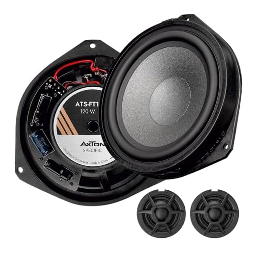 AXTON ATS-FT160C – Passgenaues 2-Wege Komponenten System, kompatibel mit FIAT Ducato Fahrzeugen, Plug & Play Front Auto Lautsprecher für Tür Einbau, 80 W RMS, 1 Paar