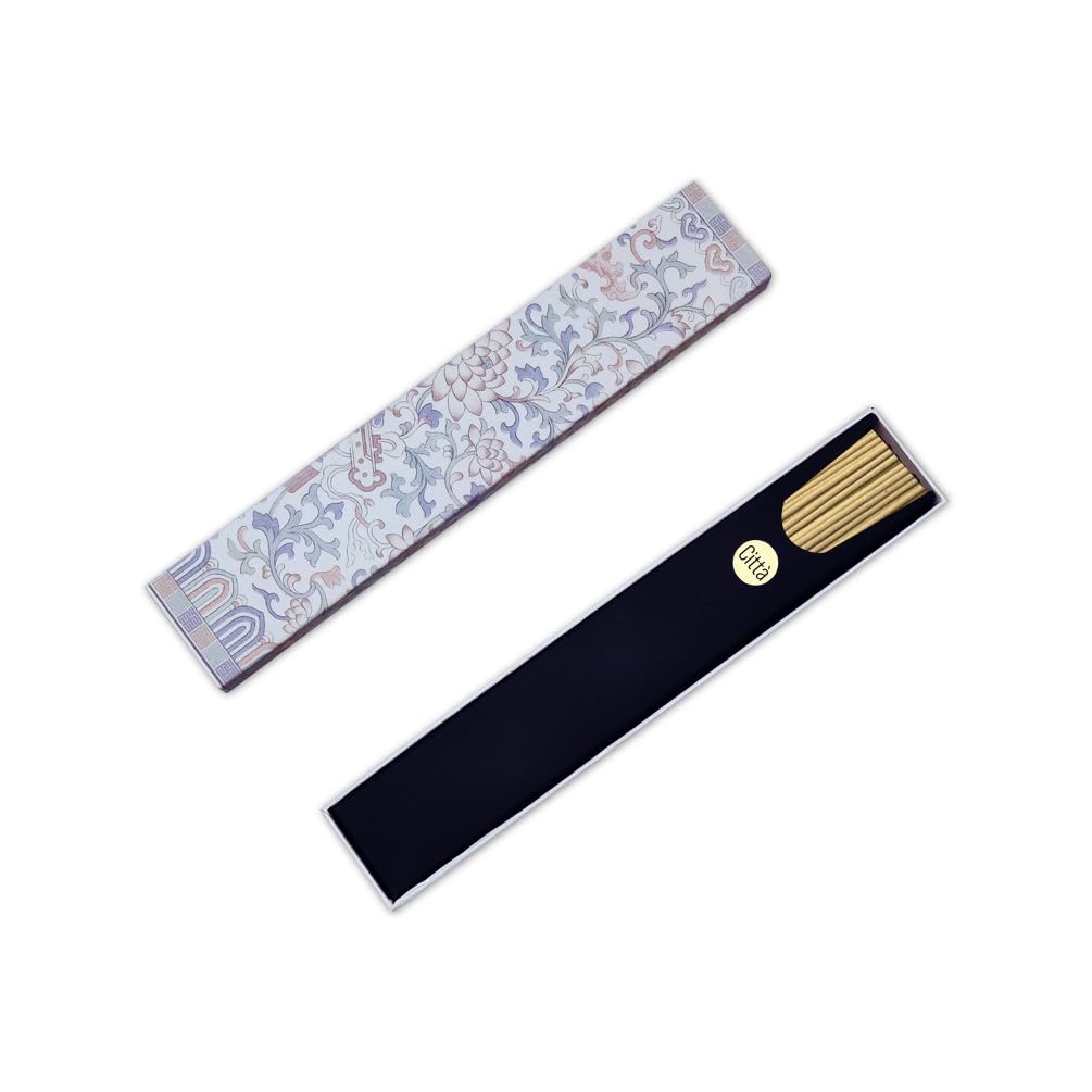 CITTA Premium Natural Agarwood Incense Sticks - 1.4mm/210mm, 50g - Handcrafted with Vietnam Agarwood, Pure Sticky Powder - Chemical-Free, Sweet & Soft Fragrance