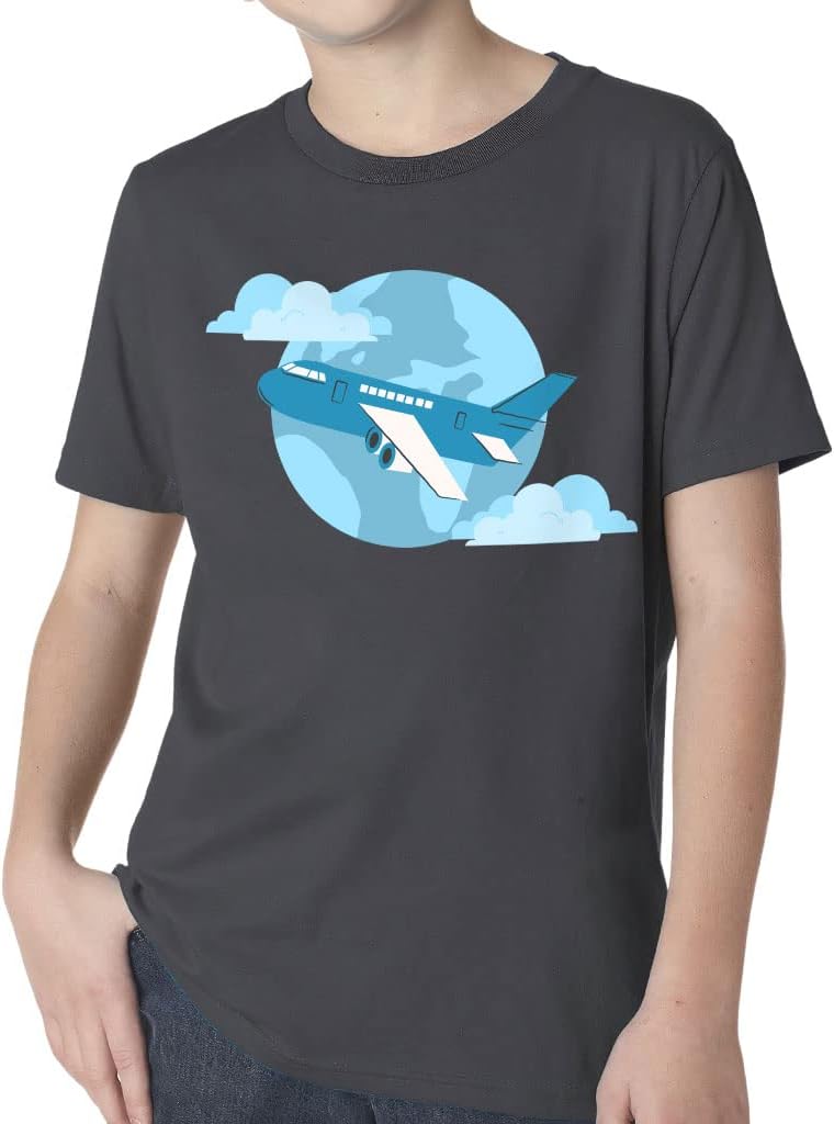 Plane Graphic Kids' Classic Fit T-Shirt - Graphic T-Shirt - Art Classic Fit Tee
