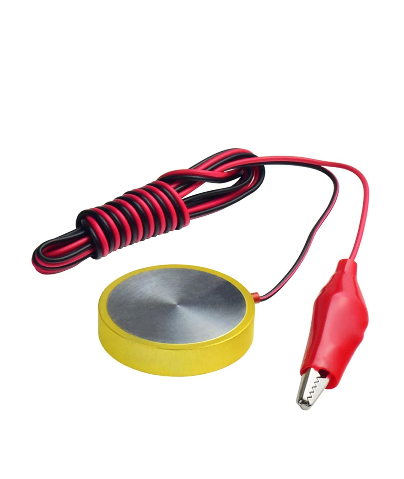 CNC Z-axis Router Tool Setting Probe 1PC Z Axis Router Milling 40mm Zero Check Touch Plate Setting Knife Block Probe Sensor CNC Engraving Machine Tools(Yellow)