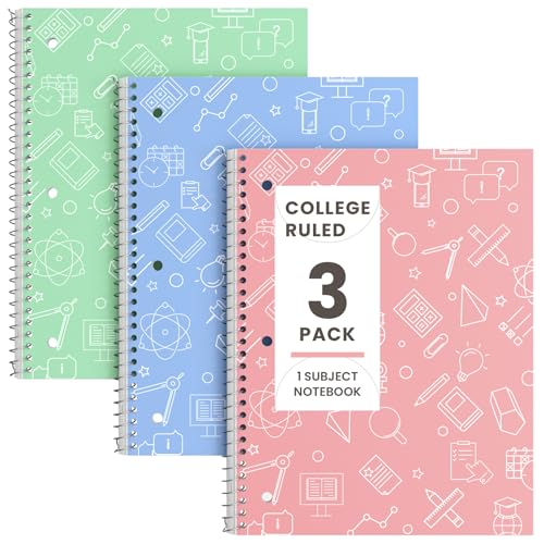 Carnet à spirale pour ne plus rater vos révisions cahier ligné 3 pièces