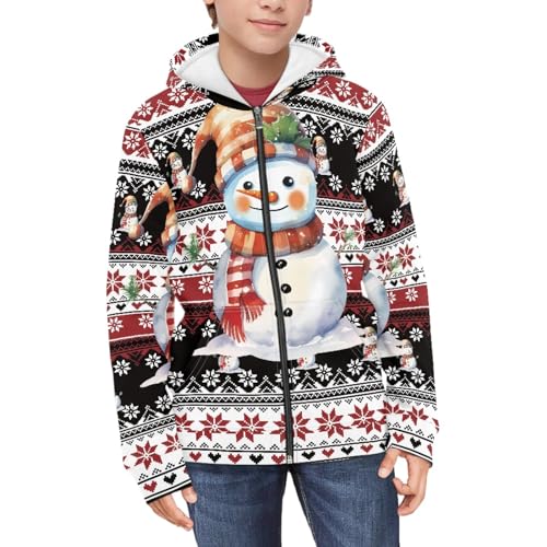 Kids Zip Up Hoodies Casual Long Sleeve Sweatshirts Jacket with Pockets3