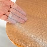Geluoxi テーブルクロス 透明 矩形 PVC テーブルマット ビニール85*85cm エンボス加工 厚さ1.5mm テーブルマット クリア ビニール 無臭 PVC製 デスクマット テーブルカバー 縮みなし 防水 汚れ防止 撥水加工 はカスタマイズ可能です