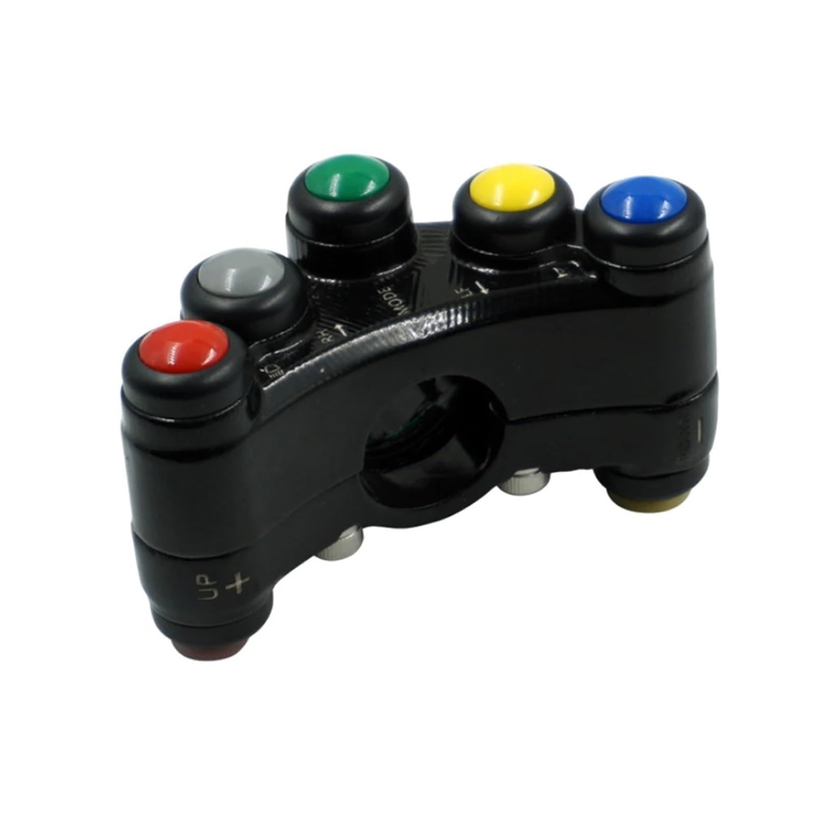 Moto Interruptor Interruptores Universales De 5 Botones Para Motocicletas De Carreras Y Motocross, De 22 Mm Y 7/8", Para Manillar.(Aluminum Alloy type)
