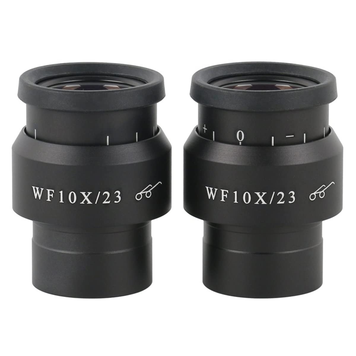 Mikroskop 2 szt. WF10X WF15X WF20X WF25X WF30X okular szerokiego pola do instalacji lornetki trójokularowej mikroskopu stereo 30 mm (WF10X-23 mm)