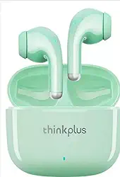 Fones de Ouvido Bluetooth 5.1 LP40 Pro – 20h de Bateria, Microfone Integrado, Resistente à Água, com Gancho para Esportes e Chamadas (Verde)