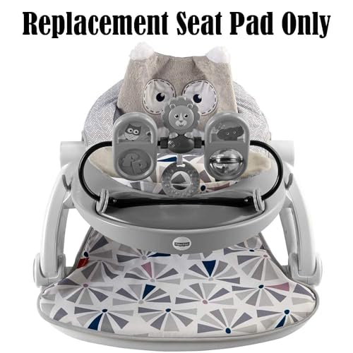 Image of Replacement Part for Fisher-Price Premium Sit-Me-Up Floor Seat with Toy Tray - FPK63 ~ Replacement Seat Pad ~ Owl Theme