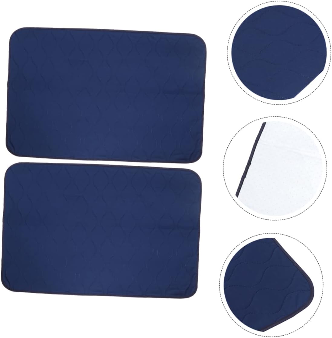 FOMIYES 2pcs Elderly Cushion -Leak Breathable Changing Pads Washable Diapers for Dark