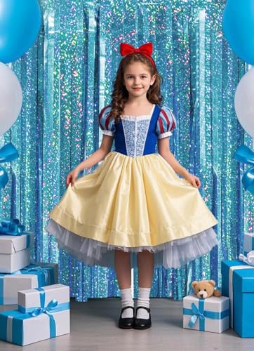 Image of Blue Birthday Decorations Curtain Streamers Ocean Princess Booth Photo Backdrop Streamers Tinsel Accessories Party Decorations 2 Pack