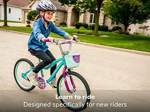 Schwinn Elm Toddler and Kids Bicycle, Stablilisers, Adjustable Seat, 12, 14, 16, 18, 20 Inch Tyres, Multiple Colours
