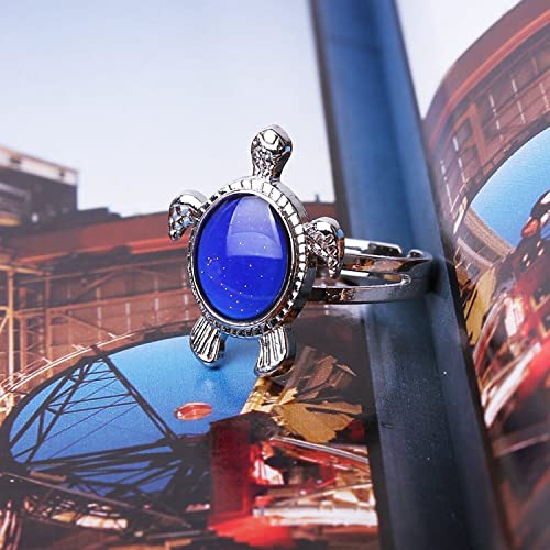 Generic 1 Pcs Adjustable Turtle Shape Mood Color Change Ring Nice2